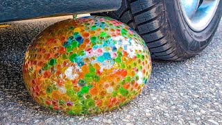 Crushing Crunchy amp Soft Things by Car EXPERIMENT CAR vs GIANT ORBEEZ WATER BALLOON [upl. by Enra]