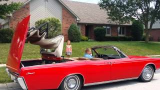 1967 Lincoln Continental Convertible Putting the Top Down [upl. by Naujahs]