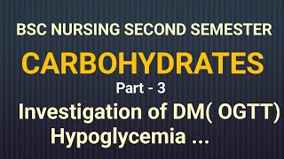 Carbohydrates Part3 in Biochemistry BSC NURSING SECOND SEM [upl. by Segroeg747]