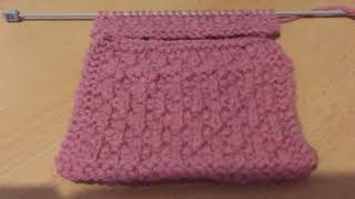 Seersucker stitch knitting swatch [upl. by Leahplar]