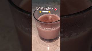 Easy recipe of hot chocolate 🍫🫶 With 2 ingredients Chocolate  Milk 😋 hotchocolatedrink recipe yt [upl. by Larissa]