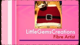 Small Santa Dog Sweater  Crochet [upl. by Aldridge]