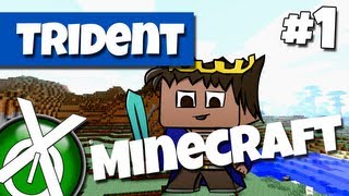 Trident spiller Minecraft  Episode 1 [upl. by Shirline462]