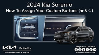 Refreshed 2024 Kia Sorento  How To Assign Your Custom Buttons [upl. by Nawad]