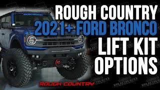 2021 2022 Ford Bronco Rough Country Lift Kit Options [upl. by Vallo22]