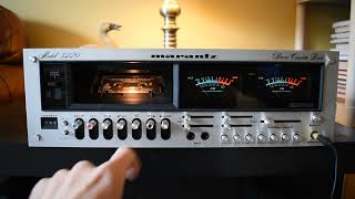 Marantz 5220 Stereo Cassette Deck Demo Nathan [upl. by Adnal]