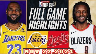 Los Angeles Lakers Vs Portland Trail Blazers FULL GAME Highlights Nov 222024 NBA Season 202425 [upl. by Ehcropal]