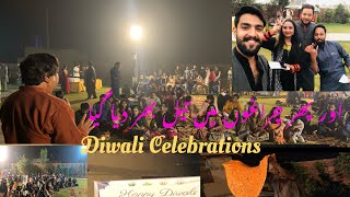 Wow Diwali celebration in Pakistan پہلاں میلہ رب کیتاAll Religions are celebrating with pak hindu [upl. by Hammer]