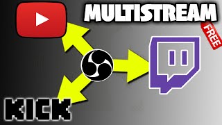 Multi Stream With OBS FREE [upl. by Ensign]