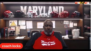 Terps Football Coach Mike Locksley [upl. by Aicissej238]