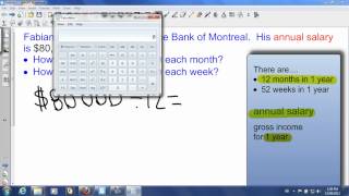Converting Annual Salary to Monthly and Weekly Salaries [upl. by Ingrid]