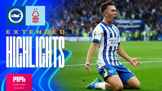 EXTENDED HIGHLIGHTS  Brighton v Forest  Premier League [upl. by Calendre]