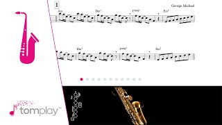 CARELESS WHISPER  George Micheal  Alto Sax RMX  Free score [upl. by Dagna]