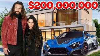 Jason Momoa Luxury Lifestyle 2024 1 Wife 2 Children Age CARS House Net Worth and More [upl. by Flossie420]