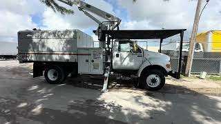 2013 Ford F750 Altec LR756 Bucket Chipper Dump Truck [upl. by Kile]