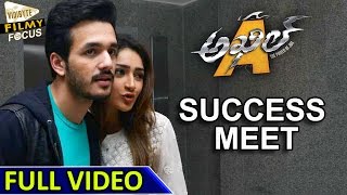 Akhil Movie Success Meet  Full Video  Akhil Sayesha Saigal Akkineni Nagarjuna VV Vinayak [upl. by Rebba727]