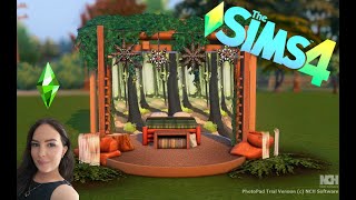 CUSTOM Forest Bedroom Sims 4 Speedbuild [upl. by Hinman594]