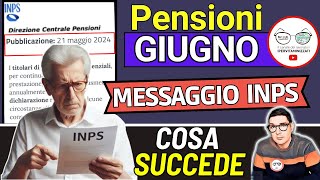 📑 PENSIONI GIUGNO ➜ MESSAGGIO INPS 4 AVVISI SBAGLIA CALCOLI IMPORTI AUMENTI IRPEF ANTICIPI PAGAMENTI [upl. by Attelra]