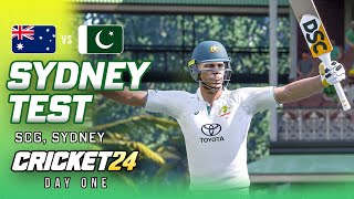 AUSTRALIA v PAKISTAN  Sydney Test  Day One  Cricket 24 Gameplay [upl. by Veleda60]