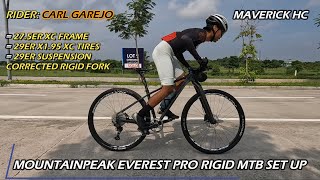 29x195 XC Tires sa 29ER KOCEVLO Rigid Fork amp 275 MOUNTAINPEAK EVEREST PRO MTB Frame ni Carl Garejo [upl. by Sternberg255]