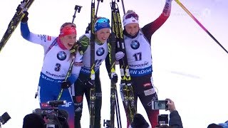 Biathlon  quotRuhpolding 2019quot  Massenstart Damen  Mass Start Women [upl. by Yltsew12]