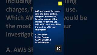 Q36 AWS Cloud Practitioner Exam 1 [upl. by Lepley]