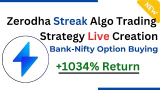 Modified 9 EMA Strategy on Zerodha Streak  zerodha streak banknifty option buying strategy [upl. by Maritsa146]