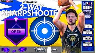 Creating the Ultimate 2Way Sharpshooter Build in NBA 2K24 [upl. by Nibot]