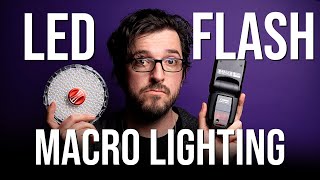 Macro lighting LED Vs flash  Whats the difference and which is best [upl. by Davon]