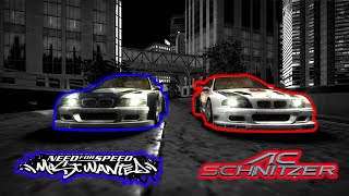 NFS Most Wanted  Schnitzer BMW M3 GTR vs MW BMW M3 GTR [upl. by Schriever]