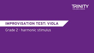 Trinity College London Grade 2 Viola Improvisation Test harmonic stimulus [upl. by Masuh]