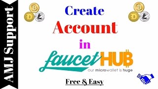 Create Account in FAUCETHUB Free amp Easy 01 [upl. by Irret]