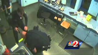 PD Woman tried to strangle jail officer inside booking room [upl. by Havot734]