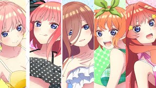 5toubun no Hanayome Summer Memories Opening Full『Minamikaze』by Nakanoke no Itsutsugo [upl. by Yrram]