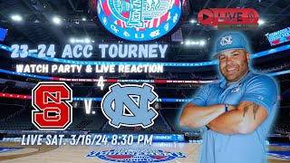 NC State Wolfpack vs 4 North Carolina Tar Heels Live Reaction and Watch Party [upl. by Tnecniv]