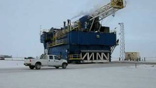 Nabors Oil Rig Move [upl. by Ahteral]