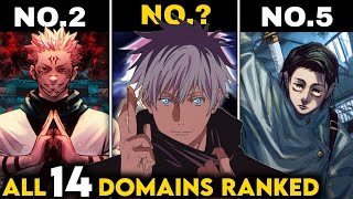 All 14 Domain Expansions ranked from Jujutsu Kaisen  Who has the most Powerful Domain   Ryper [upl. by Raamaj]