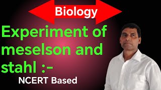 Experiment of meselson and stahl के बारे में आसानी से सीखें NCERT Biology Our study room [upl. by Haven397]