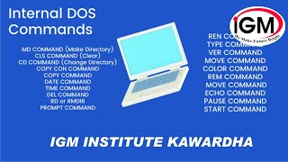 Operating System  Internal amp External command in DOS [upl. by Eaver]