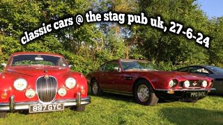 classic cars at the stag in challock uk  Car video [upl. by Azil296]