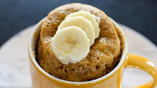 Banana Bread Mug Cake Recipe  5 MINUTES ONLY [upl. by Winters]