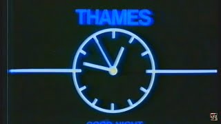 720p50p ITV Thames  closedown  9th August 1982 [upl. by Amaris]