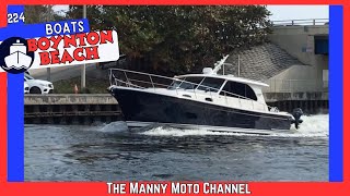 Boats at Boynton Beach Inlet Florida video 224 florida boat MannyMoto1 [upl. by Herculie]