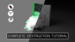 Complete Destruction Tutorial  tyFlow and Phoenix FD [upl. by Melania51]