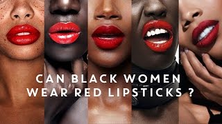 5 TOP Red Lipsticks for Black Women  Pelle Scura  Dark Skin Edition ♡ [upl. by Lramaj877]