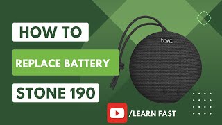 Boat Stone 190 Battery Replacement 2024 Bought in 2019  Battery details  Bluetooth Speaker [upl. by Bourne484]