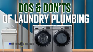 Dos amp Don’ts of Laundry Plumbing  The Building Expert  2020 [upl. by Gleason]