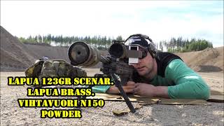 65 CREEDMOOR KRIEGER BARREL EASY 03MOA WITH LAPUA SCENAR 123GR amp VIHTAVUORI N150 386GR [upl. by Ydac]