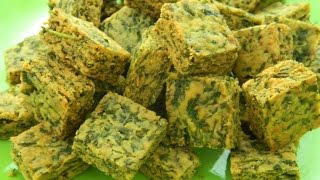 कोथिम्बीरची वडी  Crispy Kothimbir Vadi  Maharashtrian Snack  Coriander Fritters [upl. by Ylrahc]