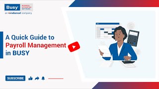 A Quick Guide to Payroll Management in BUSY English  Payroll in BUSY [upl. by Fairfax]